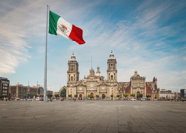 Plaza del zócalo y Catedral de la ciudad de México-ciudad de México, México