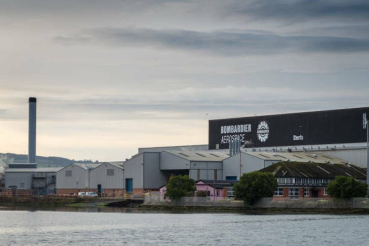 Main assembly facility of Bombardier Aerospace (Shorts) in Belfast