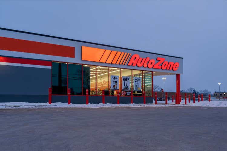 AutoZone Exterior Night View