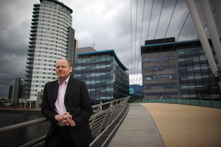 BBC Director General Mark Thompson Gives A Tour Of The New BBC Headquarters In MediaCity