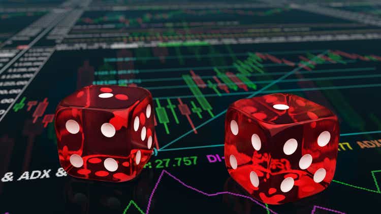 Roll the dice on stock trading charts and get one