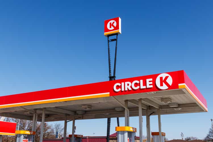 Circle K retail gas station location. Circle K is a subsidiary of Alimentation Couche-Tard and is based in Quebec I