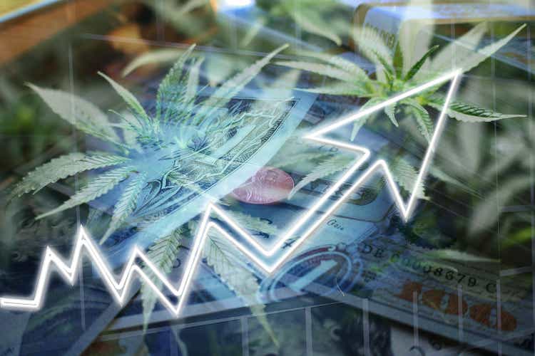 Cannabis Stocks Soaring High Quality Stock Photo