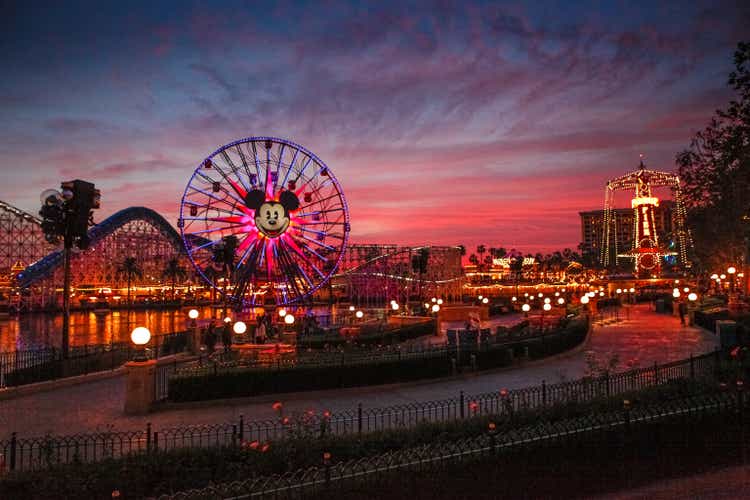 California Adventure at Sunset.