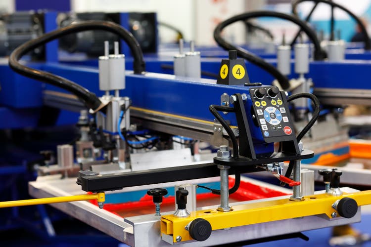 automatic t-shirt screen printing rotary machine
