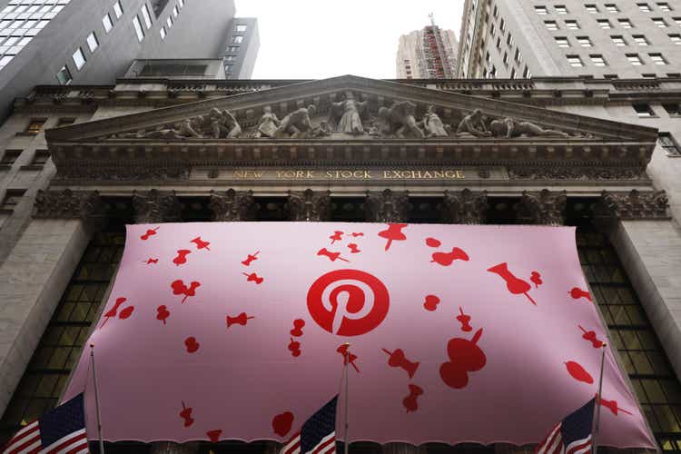 Pinterest takes public stock on the New York Stock Exchange