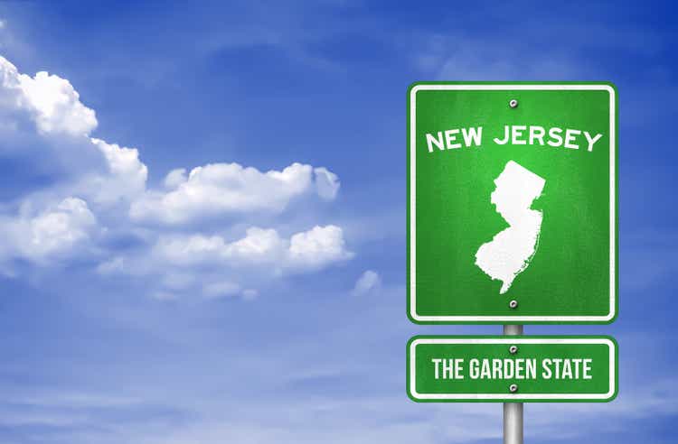 New Jersey - New Jersey Highway sign - Illustration