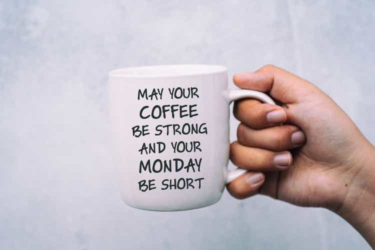 Coffee mug with life quotes