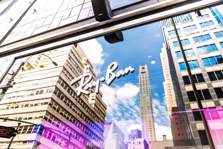Ray Ban shop in Bloomingdale"s department store in New York City, USA