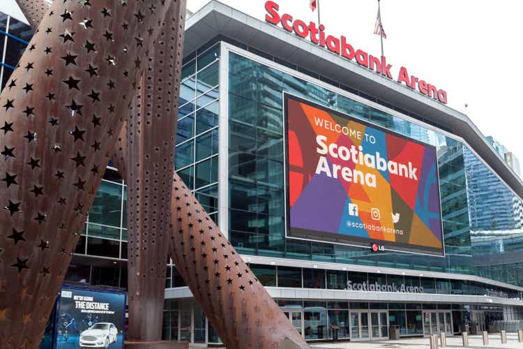 La entrada al Scotiabank Arena de Toronto.