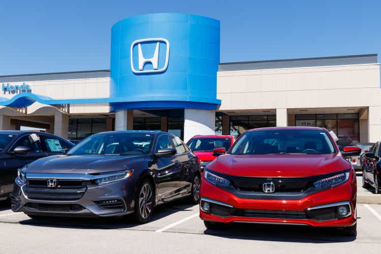 Honda motor Co. Logo and sign. Honda products among the most reliable cars in the world and