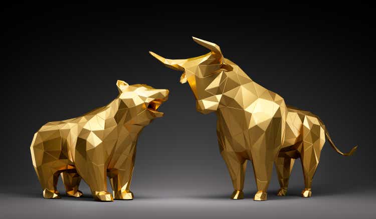 Bull and Bear-Concept Stock Exchange and Stock Market