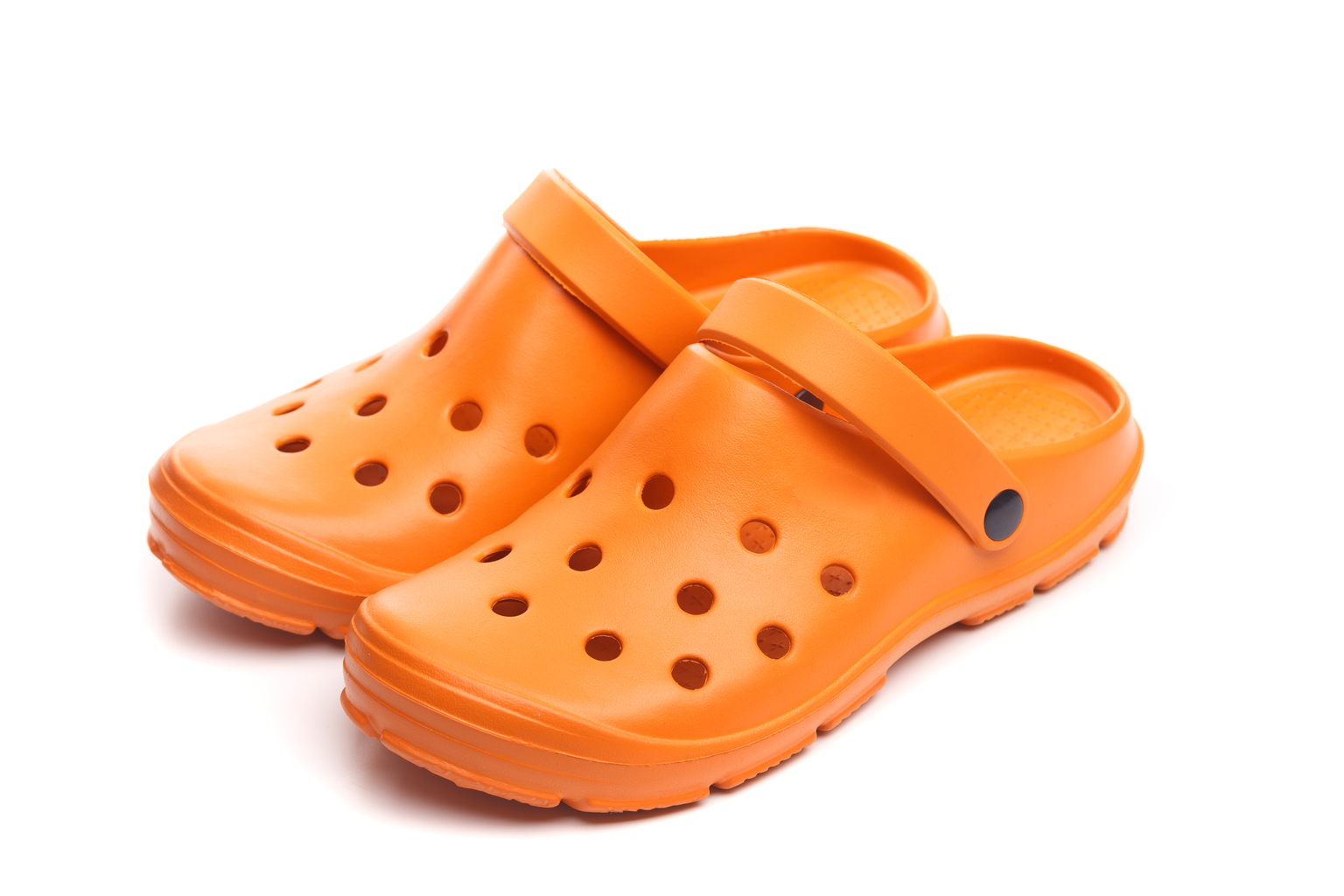 Bright orange outlet crocs