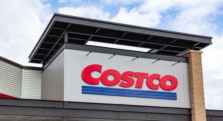 COSTCO logo on building