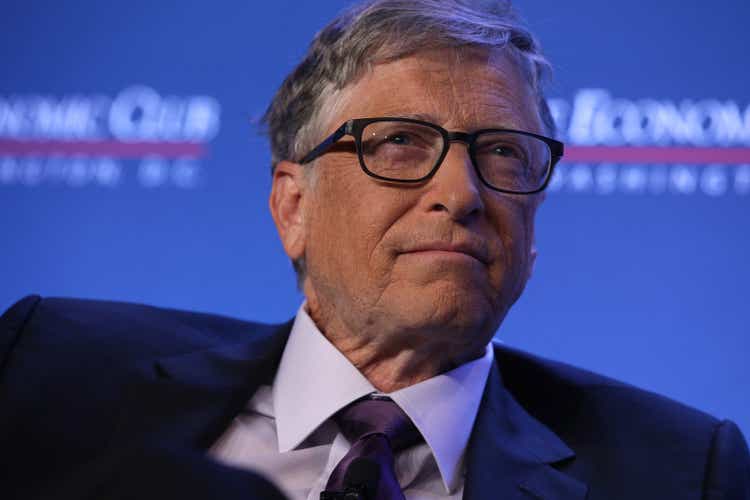 Bill Gates Speaks At The Economic Club Of Washington DC