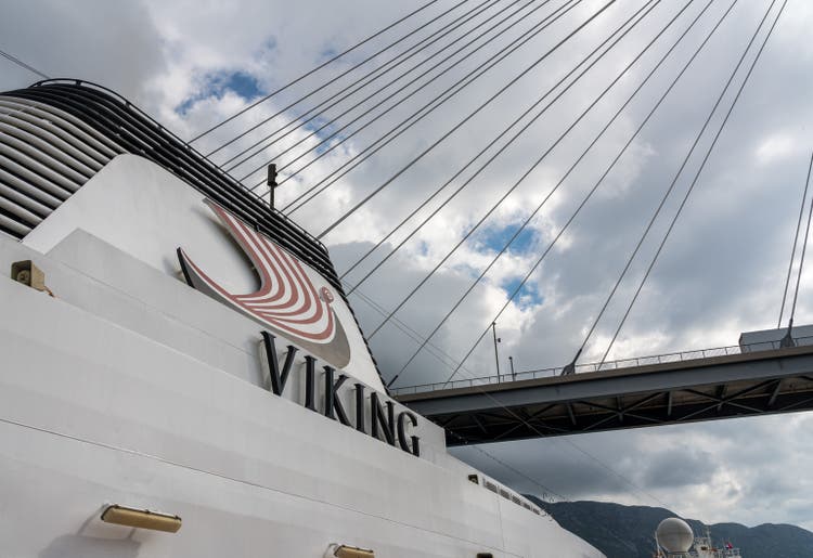 Viking Star cruise ship in the port of Dubrovnik, Croatia