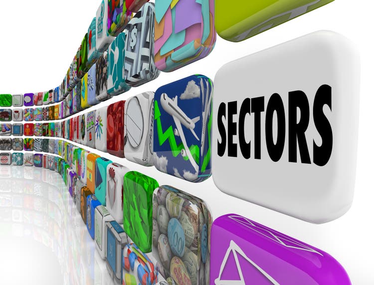 Sectors Different Industries Market Segments Customers 3d Illustration