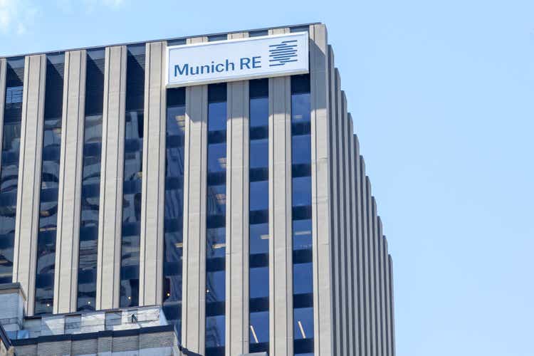 Munich Re Canada head office building in downtown Toronto, Canada.