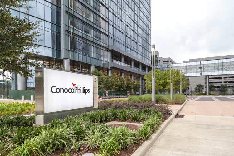 ConocoPhillips Company headquarters in Houston, US.
