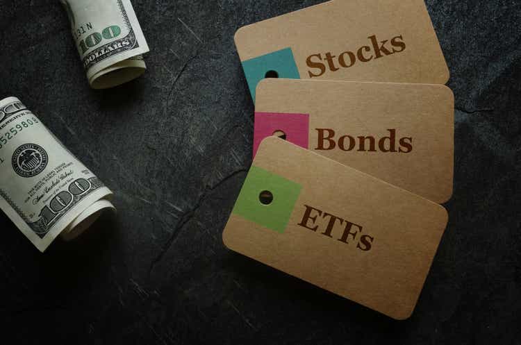 ETFs Stocks and Bonds money