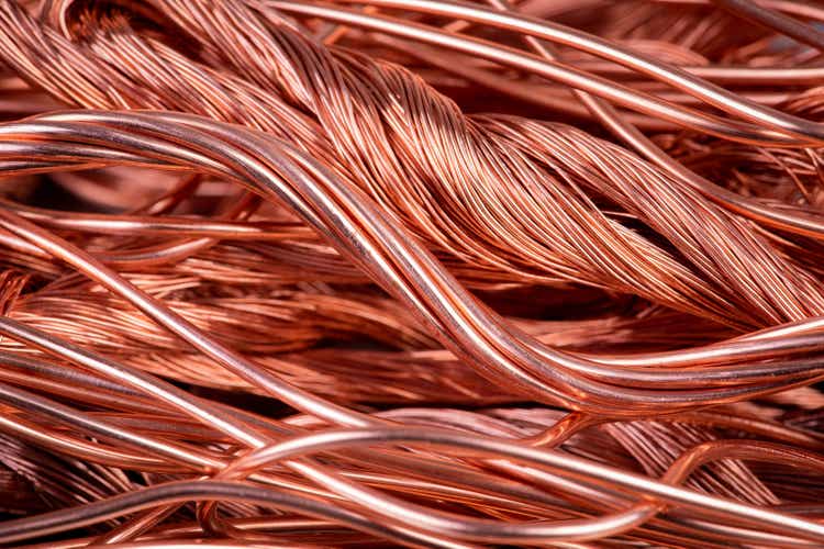 Copper wire raw materials and metals industry and stock market