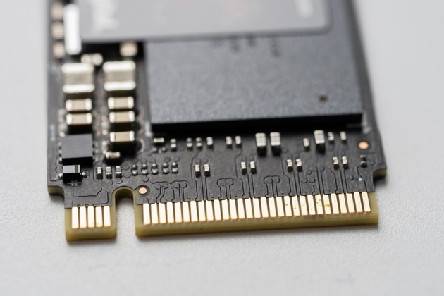 Close up of SSD NVMe M.2 2280 Solid State Drive