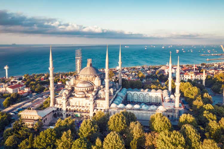 Sunrise drone Photo of Blue Mosque