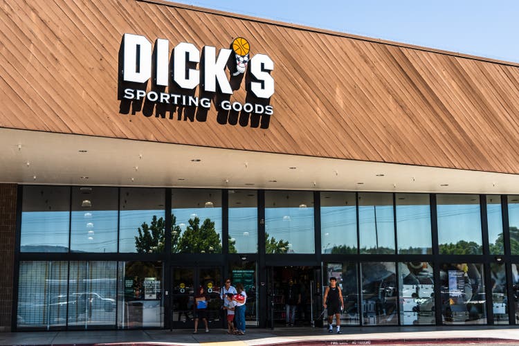 People shopping at Dick"s Sporting Goods
