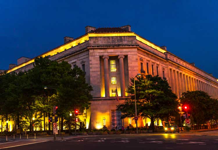 Justice Department Building Pennsylvania Avenue Washington DC