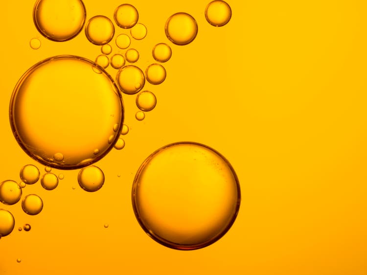 Golden Oil Bubbles
