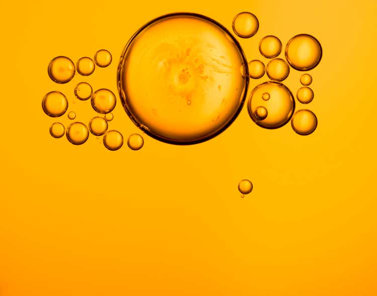 Golden Oil Bubbles