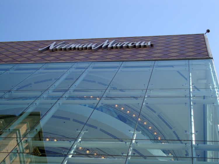Neiman Marcus Sign on top building