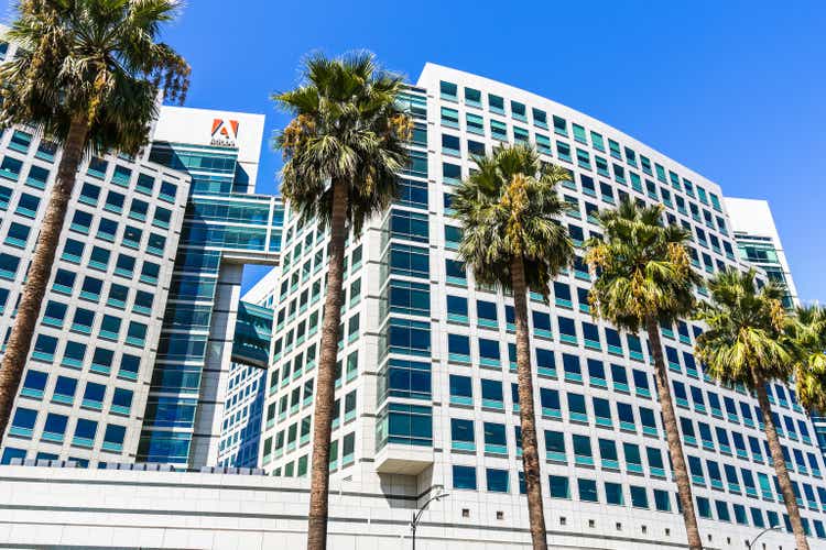 Adobe Inc. corporate headquarters in downtown San Jose, Silicon Valley