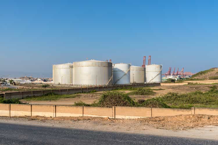 Fuel Storage Tanks of the Salalah Fuel Terminal at Salalah, Oman