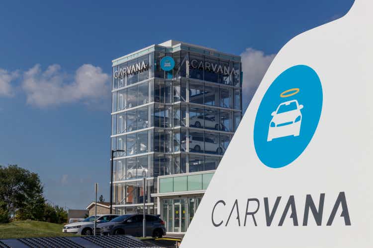 Carvana used car vending machine. Carvana is an online only preowned and used car dealership VI