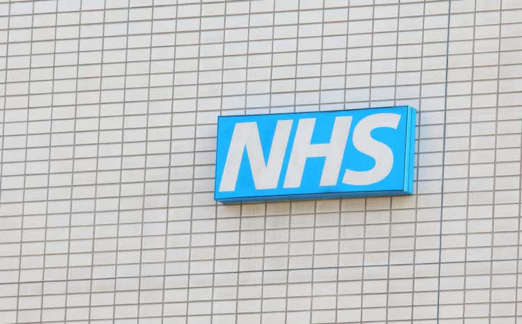 NHS National Health Service sign UK