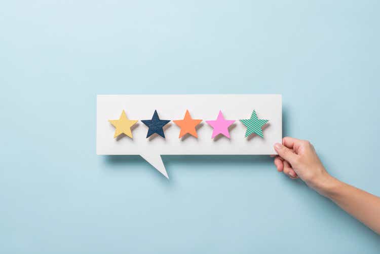 Wooden five star shape with Chat Bubble