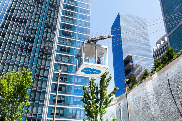 Aerial tram open to public at Salesforce Transit Center in downtown San Francisco