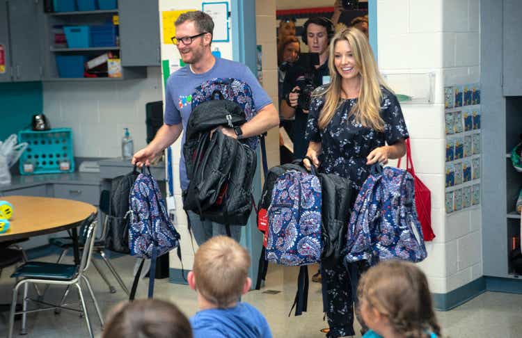 Vera Bradley x Blessings In A Backpack Event With Dale & Amy Earnhardt