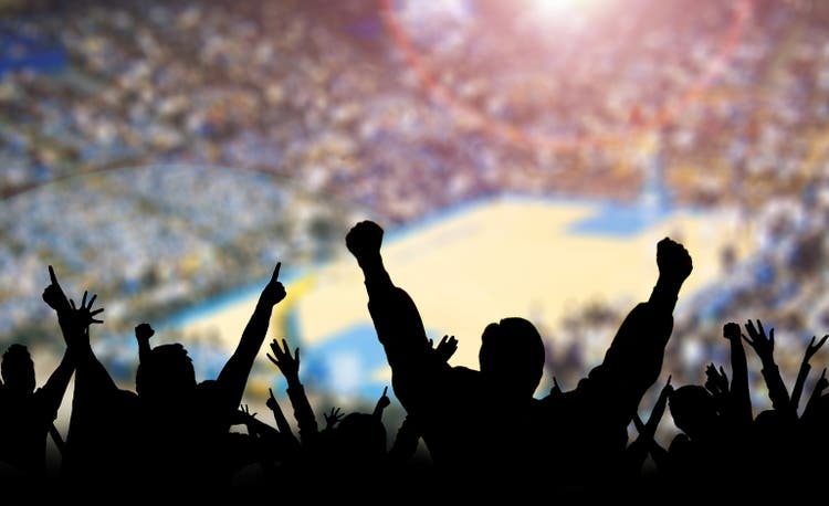 Basketball Fans Excited