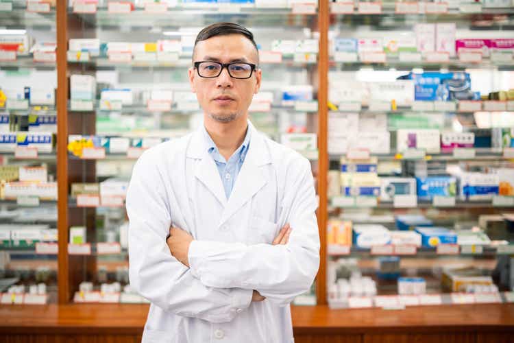 Portrait of a male pharmacist
