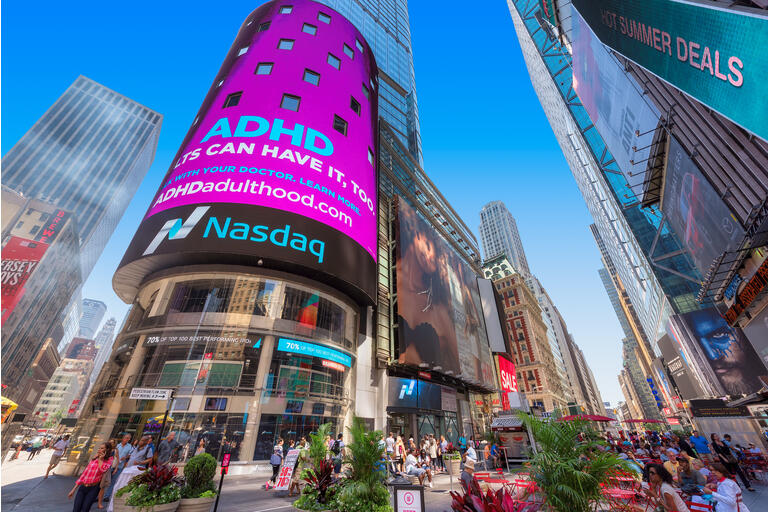 Time Square and NASDAQ building