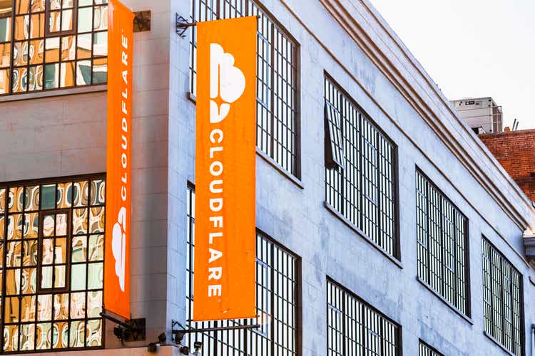 Exterior position of Cloudflare headquarters, San Francisco