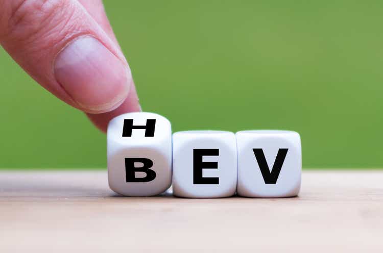 Symbol for choosing a Hybrid Electric Vehicle (<a href='https://seekingalpha.com/symbol/HEV' _fcksavedurl='https://seekingalpha.com/symbol/HEV' title='Ener1 Inc'>HEV</a>) or a Battery Electric Vehicle (BEV)