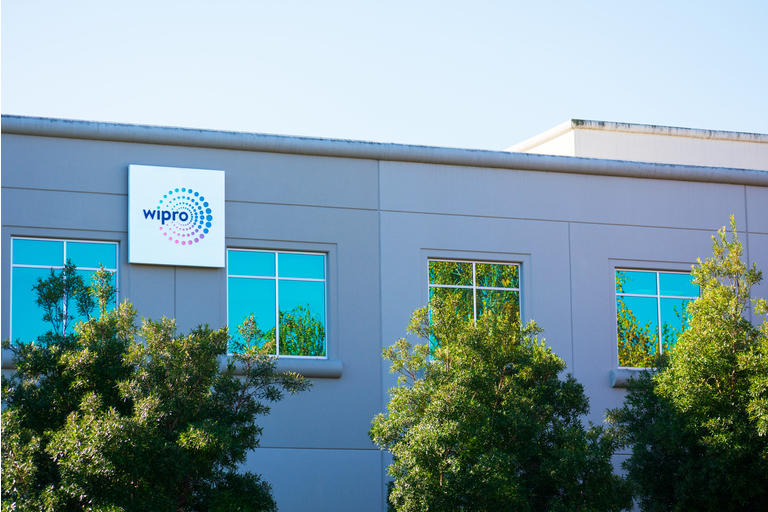 Wipro corporation office facade in Silicon Valley