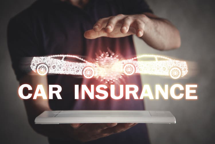 Accident. Concept d"assurance automobile