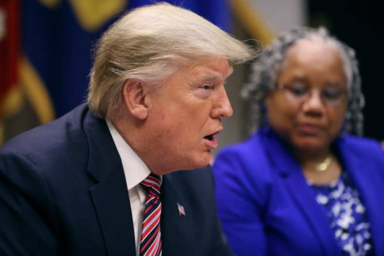 President Donald Trump Holds Small Business Roundtable Discussion At The White House