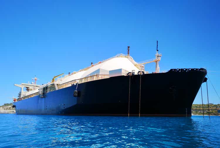 LNG ship near to Marsaxlokk, Malta
