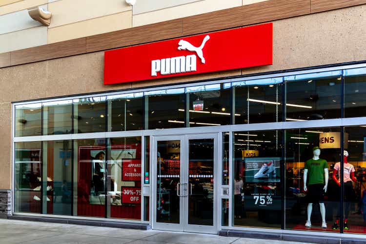 PUMA storefront in Outlet Collection at Niagara, Canada