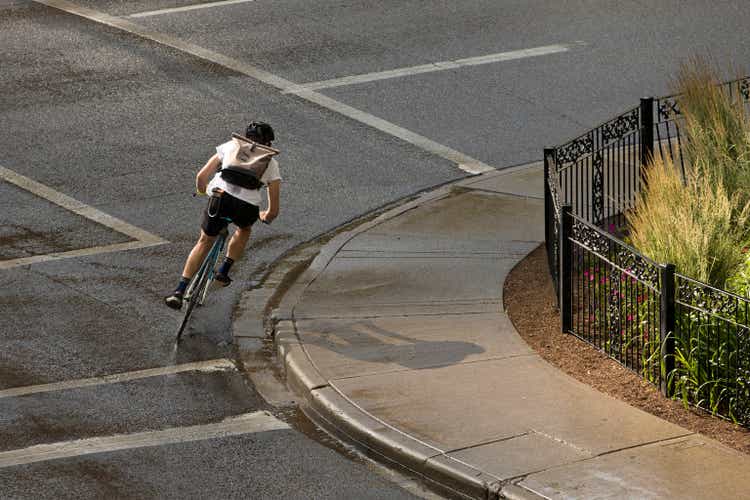 Downtown Bicycle Messenger